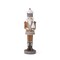 12.25" Gingerbread Nutcracker Holding White Cupcake Tree – Whimsical Christmas Figurine